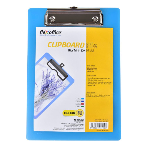 Bìa trình ký đơn PP A5 Thiên Long FO-CB012