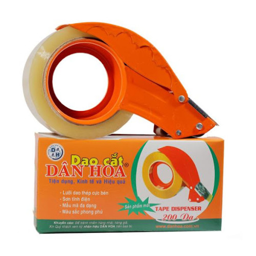 Cắt băng keo 8cm Dân Hoa nhựa