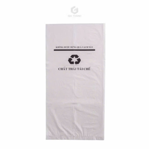 Bao rác y tế màu trắng có vạch mức 55x60cm