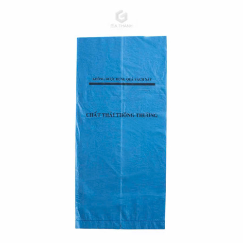 Bao rác y tế màu xanh có vạch mức 58x70cm Bao rác y tế màu xanh có vạch mức 58x70cm