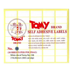 Decal Tomy 108 Decal Tomy 108