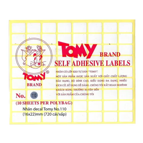 Decal Tomy 110