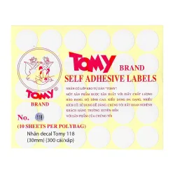 Decal Tomy 118
