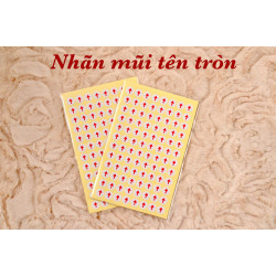 Decal mũi tên tròn Decal mũi tên tròn