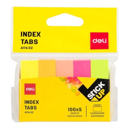 Giấy note Deli A11402 50x15mm 5 màu