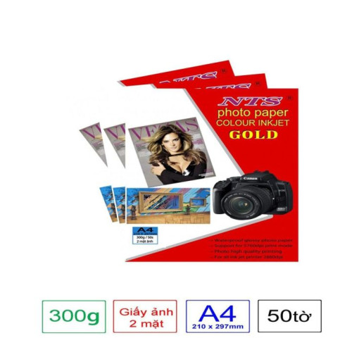 Giấy in ảnh NTS A4  2 mặt -260g