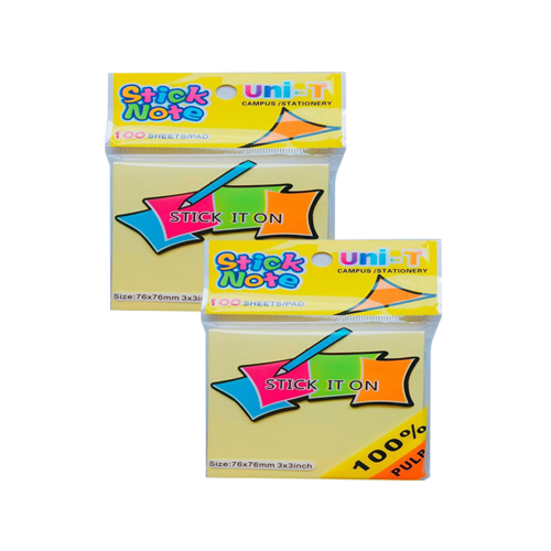 Giấy Note Stickii 3x3 màu Vàng