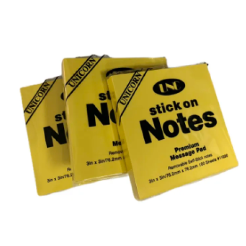 Giấy Note 3x3 UNC Vàng