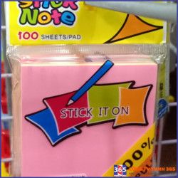 Giấy Note 3x5 Stickii Hồng Giấy Note 3x5 Stickii Hồng