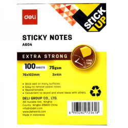 Giấy note 3x4 Deli màu vàng Giấy note 3x4 Deli màu vàng