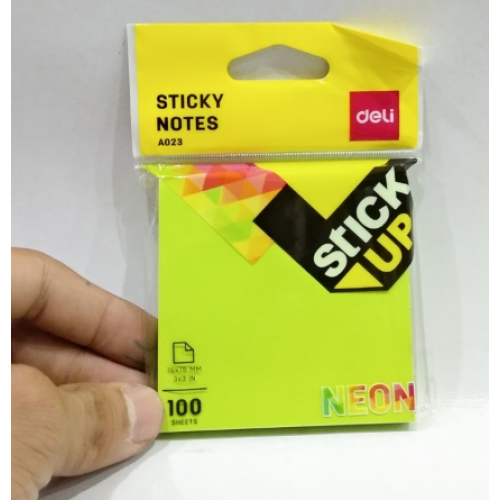 Giấy Note màu 3x3 Deli -Xanh lá Giấy Note màu 3x3 Deli -Xanh lá