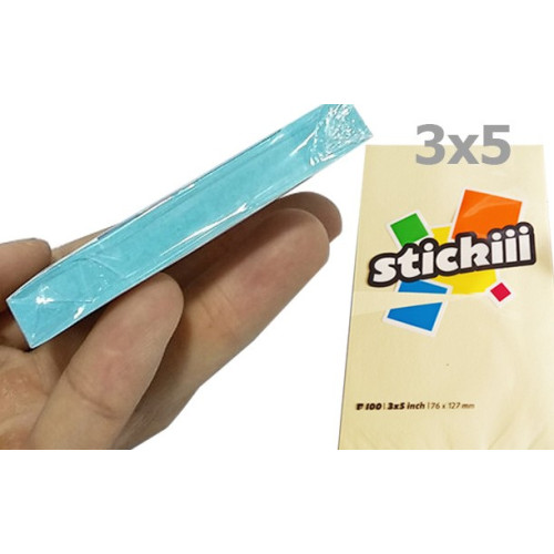 Giấy Note 3x5 Stickii Xanh dương Giấy Note 3x5 Stickii Xanh dương
