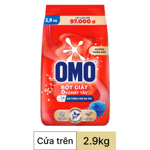 Bột giặt Omo Matic đỏ 2.9Kg Bột giặt Omo Matic đỏ 2.9Kg