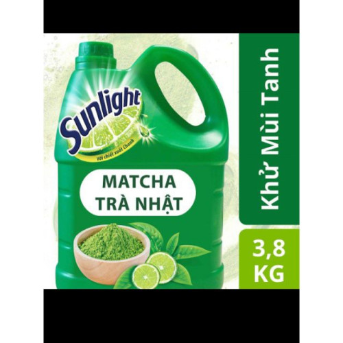 Nước rửa chén Sunlight Trà Xanh 3.6L