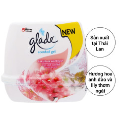 Sáp thơm Glade hương hoa anh đào lily 180gr