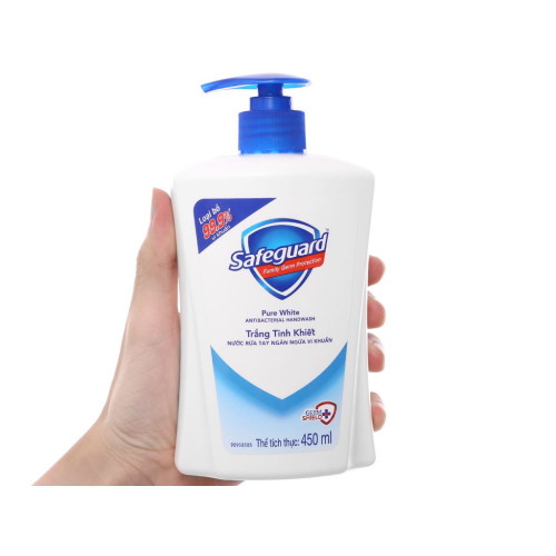 Nước Rửa Tay Safeguard Trắng Tinh Khiết Chai 450Ml Nước Rửa Tay Safeguard Trắng Tinh Khiết Chai 450Ml