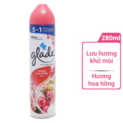 Xịt phòng Glade 280ml Hoa Hồng