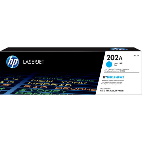 Hộp mực HP 202A CF501A Xanh