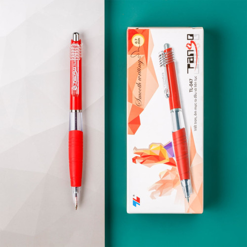 Bút bi Thiên Long TL-047 ngòi 0.7mm mực đỏ