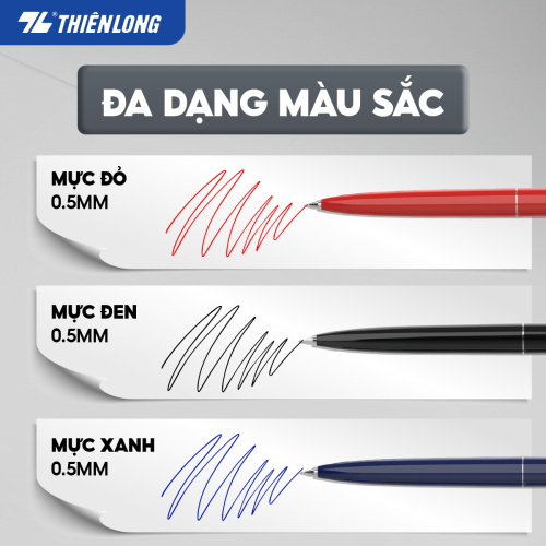Bút Bi Thiên Long TL-031 ngòi 0.5mm mực đỏ