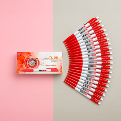 Bút bi Thiên Long TL-08 ngòi 0.8mm đỏ