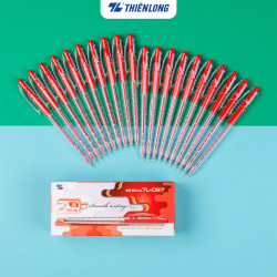 Bút bi Thiên Long TL-097 ngòi 0.5mm mực đỏ