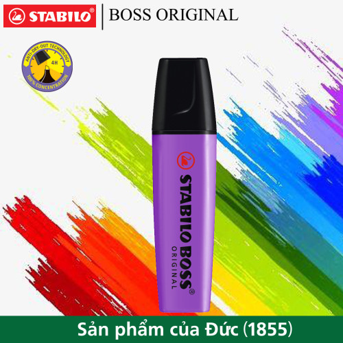 Bút dạ quang Stabilo Boss Original 70 Tím Bút dạ quang Stabilo Boss Original 70 Tím