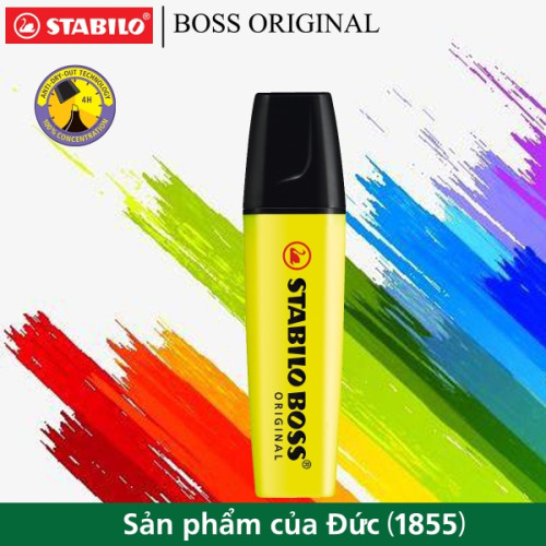 Bút dạ quang Stabilo Boss Original 70 Vàng Bút dạ quang Stabilo Boss Original 70 Vàng