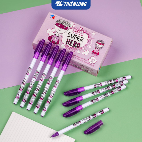 Bút Gel Thiên Long GEL-07 nét 0.5mm mực tím