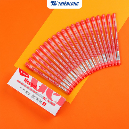 Bút Gel Flexgel Thiên Long GEL-042 ngòi 0.5mm mực đỏ