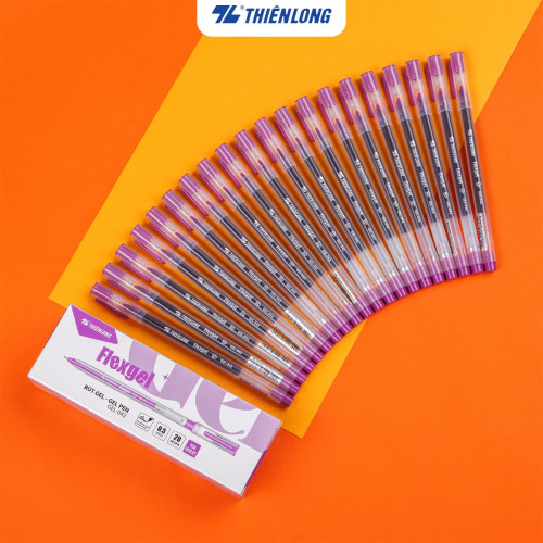 Bút Gel Flexgel Thiên Long GEL-042 ngòi 0.5mm mực tím