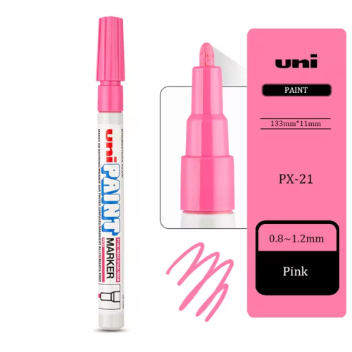 Viết sơn cây nhỏ Unipaint Market PX21 0.8 Hồng Viết sơn cây nhỏ Unipaint Market PX21 0.8 Hồng