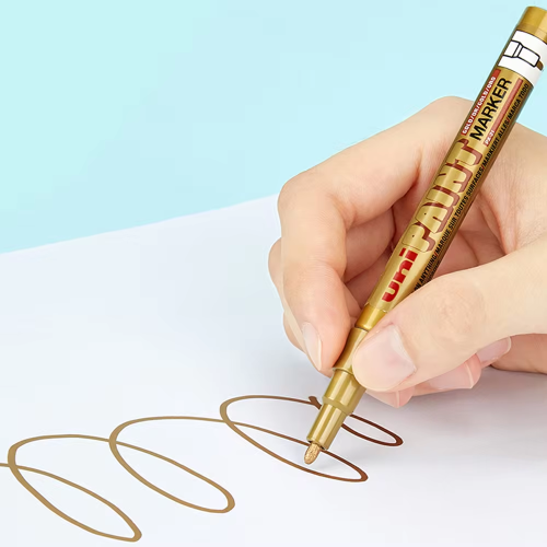 Viết sơn cây nhỏ Unipaint Market  PX21 0.8 Vàng Đồng