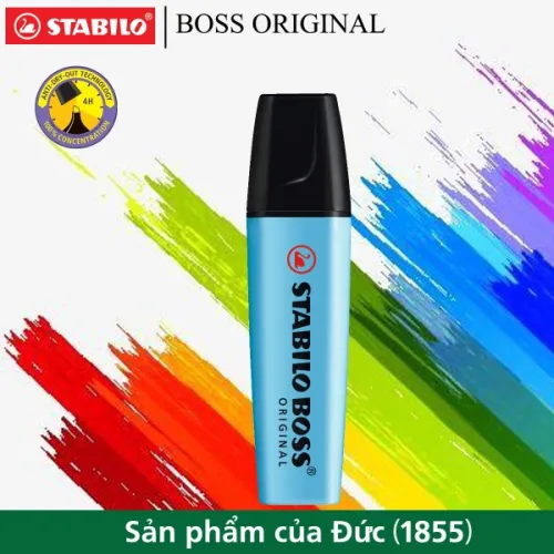 Bút dạ quang Stabilo Boss Original 70 Xanh Dương Bút dạ quang Stabilo Boss Original 70 Xanh Dương