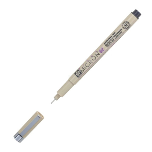Viết lông kim Sakura Pigma Micron 02 đen Viết lông kim Sakura Pigma Micron 02 đen