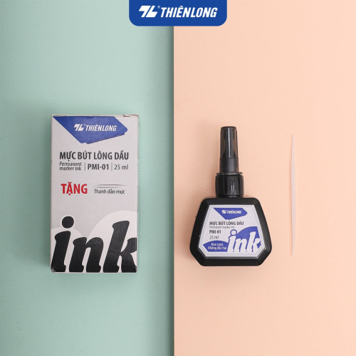 Mực lông dầu Thiên Long PMI-01 25ml Đen