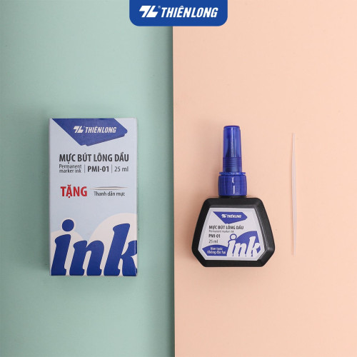 Mực lông dầu Thiên Long PMI-01 25ml Xanh
