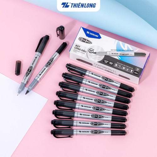 Bút lông dầu Thiên Long PM-04 Đen