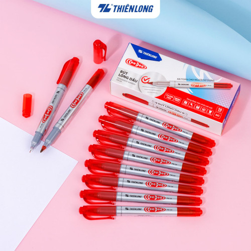 Bút lông dầu Thiên Long PM-04 Đỏ Bút lông dầu Thiên Long PM-04 Đỏ