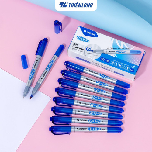 Bút lông dầu Thiên Long PM-04 Xanh Bút lông dầu Thiên Long PM-04 Xanh