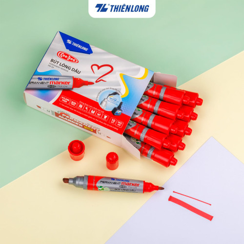 Viết Lông Dầu Thiên Long PM-09 Đỏ Viết Lông Dầu Thiên Long PM-09 Đỏ