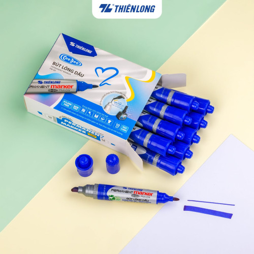 Viết Lông Dầu Thiên Long PM-09 Xanh Viết Lông Dầu Thiên Long PM-09 Xanh