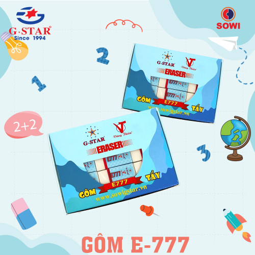 Gôm Gstar E-777 - 30 cái/hộp Gôm Gstar E-777 - 30 cái/hộp
