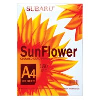 Giấy Bìa Màu A4 Sunflower  - Trắng